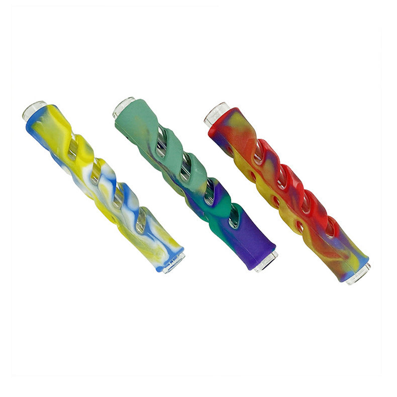 Silicone Wrapped Glass One Hitter